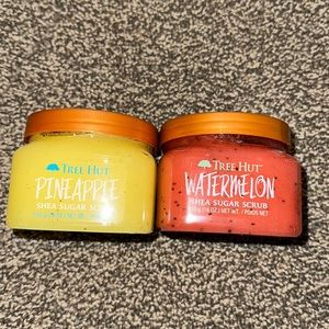 Treehut Body Scrub: Shea Sugar Scrub (Pineapple & Watermelon Lot) BRAND NEW